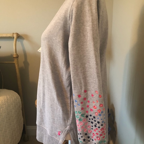 Joules brand sweatshop with embroidered sleeves - Picture 4 of 12